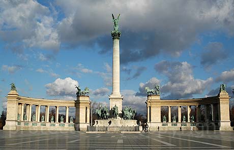 Helden Platz in Budapest Ungarn foto