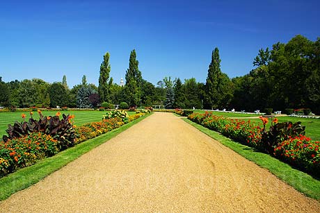 Park in der Stadt Budapest foto