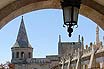 Der Grosse Turm Der Fischer S Bastion Auf Dem Burgberg Von Budapest