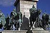 Ungarischen Koenige Denkmal Auf Dem Heldenplatz Budapest