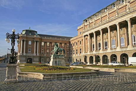 Front courtyard of the Buda Castle in Budapest photo