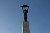 Liberty Statue Or Szabadsag Szobor On Top Of The Gellert Hill In Budapest