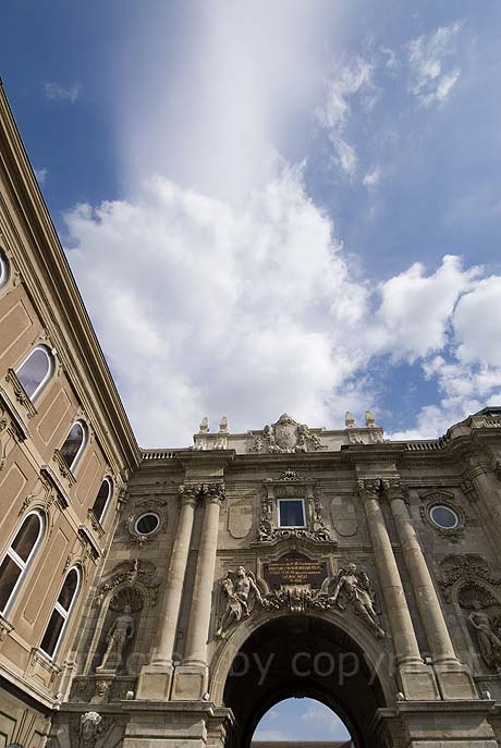 Budapest le pareti del palazzo Buda foto